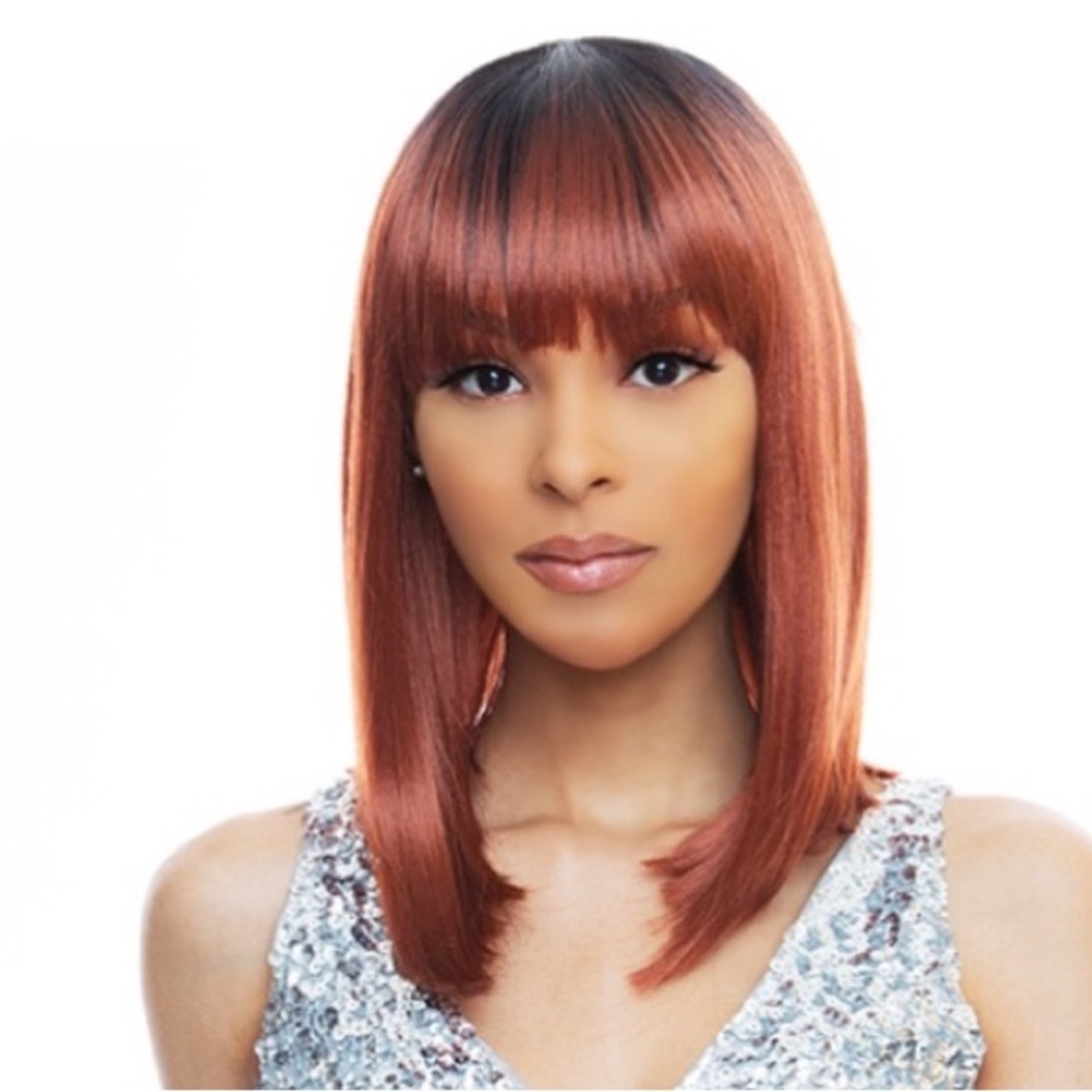 100% BRAZILIAN HUMAN HAIR BLEND -Red/Blk